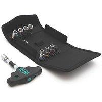 Wera Kraftform Kompakt 400 RA 2 1/4" Drive Interchangeable Ratcheting T-Handle Set 9 Pcs (544FW)