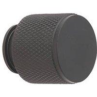 Elite Knobs & Handles Kensington Knurled Cabinet Knob Matt Black 25mm (544KK)