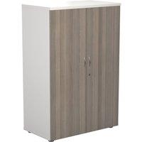 TC Group 3-Shelf Cupboard White/Grey Oak 800mm x 1200mm (544TT)