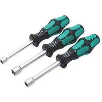 Wera 395 HO/3 Sanitary Hollow Shaft Nutspinner Mixed Screwdriver Set 3 Pieces (544TX)