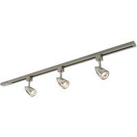 Saxby Bullett 1-Circuit Track Spotlight Kit 1m Satin Chrome (544VX)