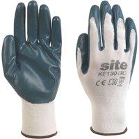 Site Nitrile Coated Gloves White/Blue X Large (545FR)