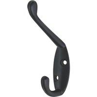 Essentials Coat & Hat Hook Black 85mm (545TE)