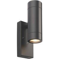 Saxby Palin Outdoor Wall Light With Photocell Matt Black (545VX)
