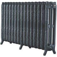 Arroll 760mm x 1234mm 7370BTU Pewter Cast Iron 3 Column Radiator (5461P)