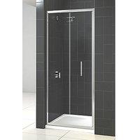 Triton Fast Fix Framed Rectangular Bi-Fold Shower Door Chrome 760mm x 1900mm (546KT)