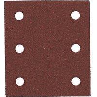 Flexovit A203F 60 Grit 6-Hole Punched Multi-Material Sanding Sheets 114mm x 102mm 5 Pack (546RT)