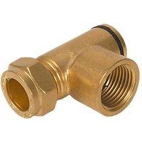 Essentials Brass Gas Hob Restrictor Elbow 15mm x 56mm (5476R)