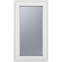 Crystal Right-Hand Opening Frosted Double-Glazed Casement White uPVC Window 610mm x 1040mm (547JP)