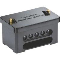 Knightsbridge 100A 2 x 5-Way 35mm Double Pole Service Connector Block Black (548YC)