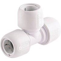 Hep2O Plastic Push-Fit Equal Tees 22mm 10 Pack (5497F)