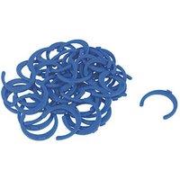 FloPlast FloFit+ Plastic Collet Clips Blue 22mm 50 Pack (549PY)