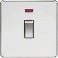 Knightsbridge 45A 1-Gang DP Control Switch Polished Chrome with LED (549TY)