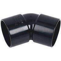 FloPlast Solvent Weld Bends 135 Black 40mm 5 Pack (55043)