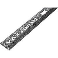 Homelux 9mm Straight Aluminium Tile Trim Hammered Dark Grey 2.5m (550JE)