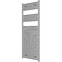Flomasta 1600mm x 600mm 1889BTU Chrome Flat Towel Radiator (550TF)