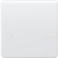Knightsbridge Curved Edge 45A Unswitched Cooker Outlet Plate White (551YA)