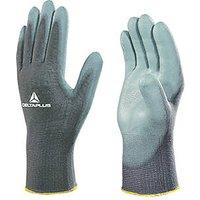 Delta Plus VE702PG PU-Coated General Handling Palm Gloves Grey Large 12 Pack (5523R)