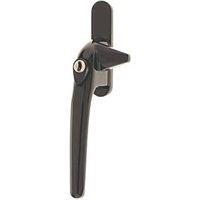 Mila RM Cockspur Left-Handed Window Handle Black (5526P)