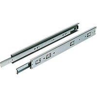 Essentials Zinc-Plated Ball Bearing Drawer Runners 500mm 2 Pack (55282)