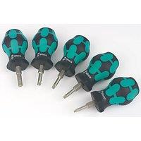 Wera TX 1 Kraftform TX Stubby Screwdriver Set 5 Pieces (552FU)