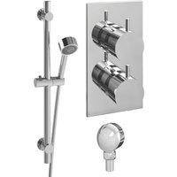 ETAL Mystique Rear-Fed Concealed Polished Chrome Thermostatic Bar Mixer Shower (552RF)