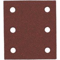 Flexovit A203F 120 Grit 6-Hole Punched Multi-Material Sanding Sheets 114mm x 102mm 5 Pack (552RT)