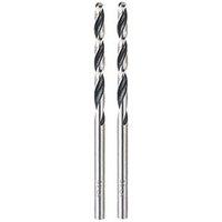Bosch PointTeQ Straight Shank Metal Drill Bits 3mm x 61mm 2 Pack (553FV)