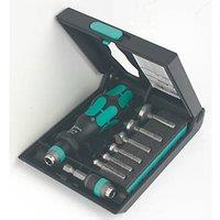 Wera 845/8 Interchangeable Countersink 1-Flute Bit Set 8 Pieces (553FW)