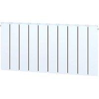 Towelrads Hanworth Plus 400mm x 1200mm 3941BTU White Horizontal Designer Radiator (553RY)