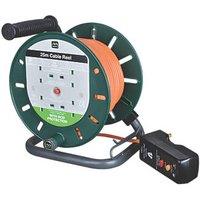 Masterplug 10A 4-Gang 25m Cable Reel & RCD 240V (55494)
