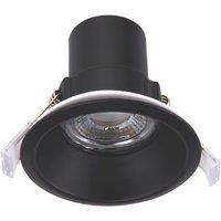 Saxby ShieldECO Anti-Glare Fixed Fire Rated LED Recessed Downlight Matt Black 5W 500lm (554VX)
