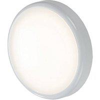 Knightsbridge BT Indoor & Outdoor Maintained or Non-Maintained Switchable Emergency Round LED Bulkhead White 14W 1130 - 1260lm (555GE)