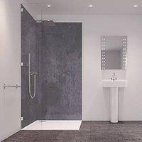 Splashwall Laminate Bathroom Wall Panel Matt Grey Stone 2440mm x 900mm x 11mm (556JY)