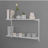 RB UK 2-Tier Metal Bookshelf Kit 810mm x 200mm x 500mm (556VJ)