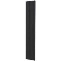 Radiant 2000mm x 345mm 5816BTU Black Vertical Designer Radiator (5575F)