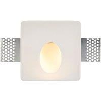 Saxby Allure LED Plaster Wall Light White 1.6W 64lm (557RE)