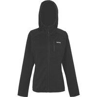 Regatta Hooded Newhill Womens Fleece Black Size 16 (557VM)