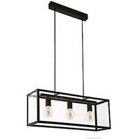 Eglo Charterhouse 3-Light Ceiling Light Black (558PL)