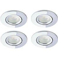 Spa Como Adjustable Fire Rated LED Downlights Chrome 5W 500lm 4 Pack (558VJ)