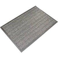 COBA Vyna-Plush Entrance Mat Black/Steel 1800mm x 1200mm x 7mm (5590V)