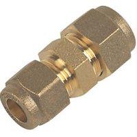 Flomasta Brass Compression Reducing Coupler 10mm x 8mm (55913)