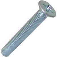 Easyfix Bright Zinc-Plated Countersunk Machine Screws M6 x 40mm 25 Pack (5595J)