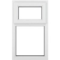 Crystal Top Opening Clear Triple-Glazed Casement White uPVC Window 610mm x 965mm (559JM)