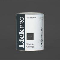 LickPro Max+ 5Ltr Black 02 Matt Emulsion Paint (559JX)
