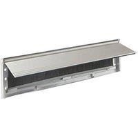 Stormguard Brush Letter Plate Matt Silver 292mm x 75mm (559TF)