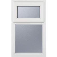 Crystal Top Opening Obscure Double-Glazed Casement White uPVC Window 905mm x 1115mm (559VH)