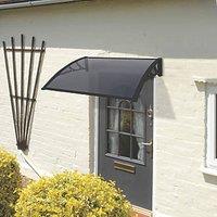 Greenhurst Easy Fit Door Canopy Black 1m x 0.6m x 0.23m (5603V)