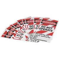 Essentials 'Danger Do Not Operate' Safety Maintenance Tags 10 Pack (561FX)