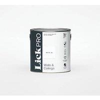 LickPro Max+ 2.5Ltr White 01 Eggshell Emulsion Paint (561JY)